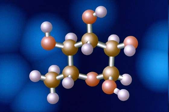 D-Glucose, Traubenzucker Glucose ist eine Aldohexose und kann in einer offenkettigen sowie zwei ringförmigen Strukturen auftreten.