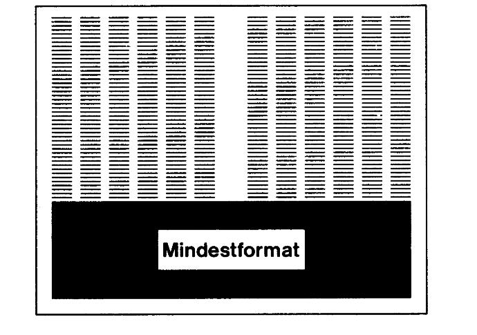 2-4-spaltig Mindestvolumen 00 mm Maximalhöhe nach Absprache Maximal 200 mm 1-spaltig oder 2-spaltig Rechts