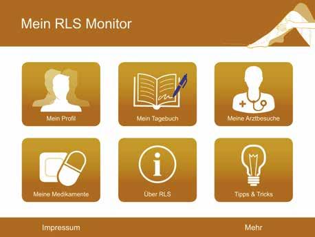 RLS-Tagebuch Medikamentenübersicht Übersicht über