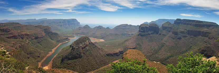 Blyde River Canyon SÜDAFRIKA 9 Tage Das schönste Ende Afrikas Busrundreise ab/bis Johannesburg und ab Port Elizabeth bis Kapstadt Auf Pirschfahrt im berühmten Krüger Nationalpark Über die