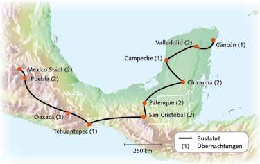 Calakmul MEXIKO aktiv 19 Tage Wanderreise Mexiko Busrundreise ab Mexico City bis Cancun Mexico City, Weltmetropole und schon Zentrum der Azteken Wanderung entlang des Vulkans Las Malinche Bootsfahrt