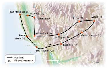 Monument Valley USA WEST 13 Tage Faszination zwischen Pazifik und Canyon Busrundreise ab/bis Los Angeles Los Angeles Stadt der Engel und Hollywoodstars Bilderbuch-Kulisse der gigantischen Schlucht