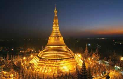 Bagan Shwedagon-Pagode ASIEN Thaya Gone. Hier sind die Pa-Ohs, Shans und Inthar Menschen zu Hause.