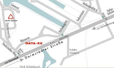 Der Weg zu us So fide Sie us: DATA-EX Römerstraße 17 63741 Aschaffeburg (Abfahrt