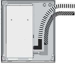 Anschluss über die rechte Gerätseite: Beim Festziehen die Anschlüsse an der Modulbox unbedingt gegen Verdrehen sichern.