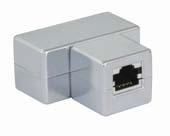 Kupfer-Datennetze Zubehör / Adapter T-Modularadapter 2x :, alle PINs belegt RJ45-Buchse auf 2x RJ45-Buchse (geschirmt) T-Adapter für Cable-Sharing RJ45-Stecker auf 2x