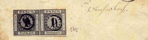 Leitweg : Mit der Briefpost. Reg. Nr. : 2566 Seeger Auktion : Erhardt Sammlung Koch 15.12.1990, Los 2178, Zuschlag Euro 330,-- + Aufgeld.