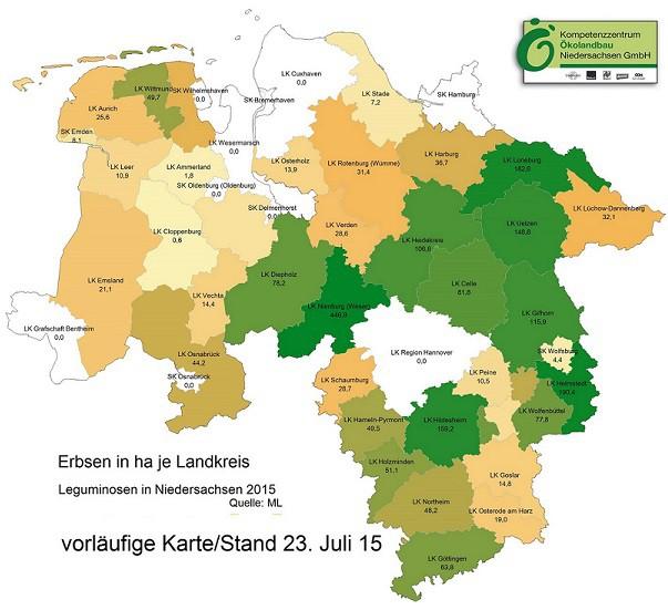 Erbsen/Getreide-Gemenge sind in Kürze auch in größerer Darstellung auf www.eiweissfutter-aus-niedersachsen.de zu finden.
