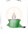 entzündete diese Kerze am 3. Oktober 2017 um 1.32 Uhr Morgenröte entzündete diese Kerze am 12. August 2017 um 21.