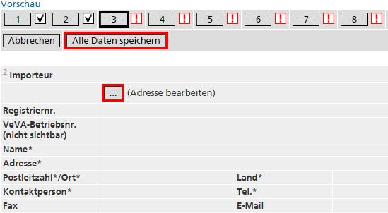 Wird dieser wieder verwendet, so kann er unter Oft benutzte Einträge ausgewählt werden. Nicht mehr benötigte Cache-Einträge können durch <Entfernen> aus der Liste gelöscht werden.