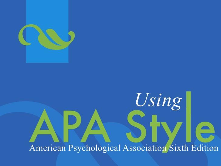 APA-Style! Zitierstandard der American Psychological Association (APA) im Harvard-Stil (mit parenthetischen Verweisen)!
