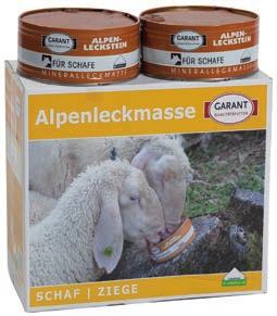 30 g Alpenleckmasse Schaf Ziege * 8 x 2 kg Karton Witterungsbeständige Mineral- und Vitaminversorgung