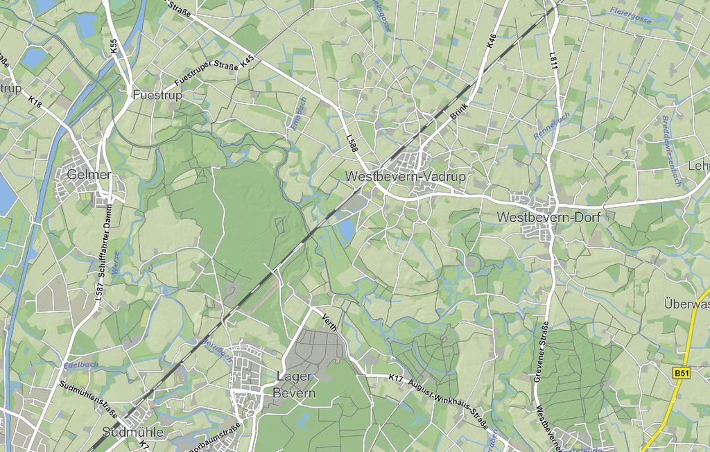 Karte Karte 1 Westbevern: Gleis 1: ebenerdig Gleis : Treppe For Radstation am Bahnhof Nächste Radstation Münster Hbf tse Em tzu sra RB66 1,3 eg Münster Hbf Westbevern 1 km Westbevern Telgte 9 km