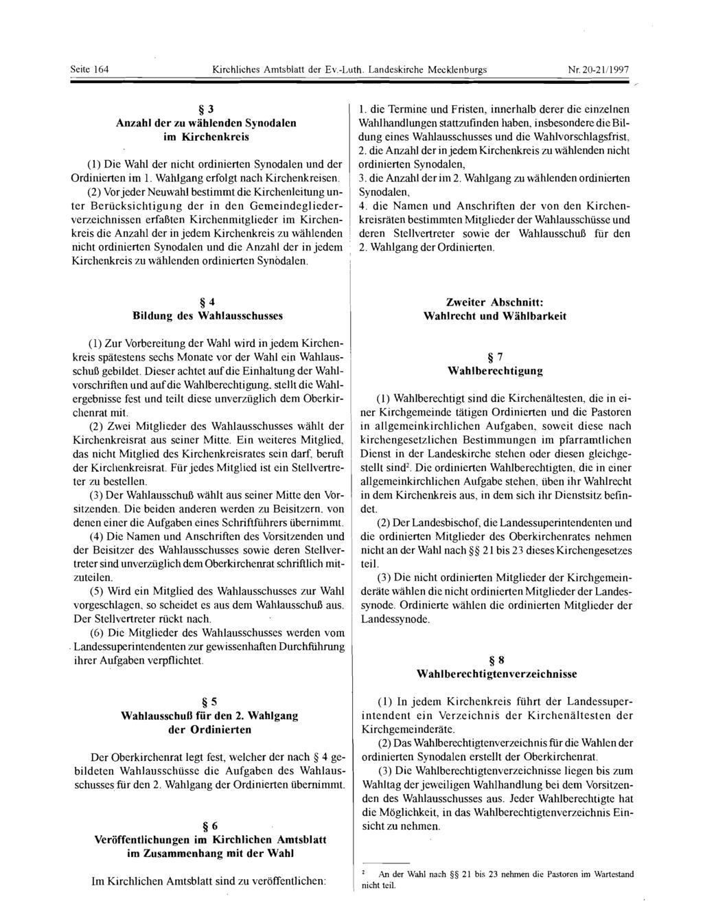 Seite 164 Kirchliches Amtsblatt der Ev.-Luth. Landeskirche Mecklenburgs Nr.