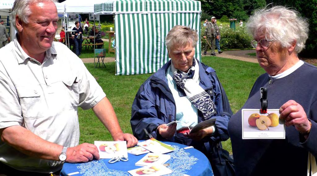 botanischen Sondergartens in Hamburg-Wandsbek für den Apfel des Jahres