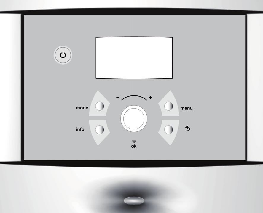 Bedienfeld 5 Bedienfeld Einstellungen zur Steuerung der Wärmepumpe werden am Bedienfeld des Reglers vorgenommen. Das integrierte Display zeigt Informationen zum aktuellen Status. 5.1 Bedienübersicht 5.