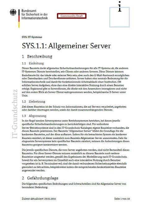 Bausteine GS-Kompendium Dokumentenstruktur Umfang: ca. 10 Seiten!