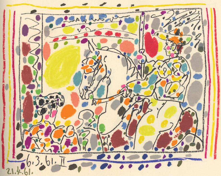 Text in Rot gedruckt. Collection Berggruen. Picasso. Dessins d'un demi-siècle. Paris, Berggruen & Cie, 1956.