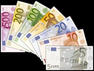 Euro-Betrag. Rechts vom Komma steht der Cent-Betrag.