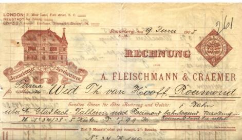(E001) Los 0362 Ausruf: 13 Schwerin, 1910: Hermann Eichler, Schuhe Zwei Abb.