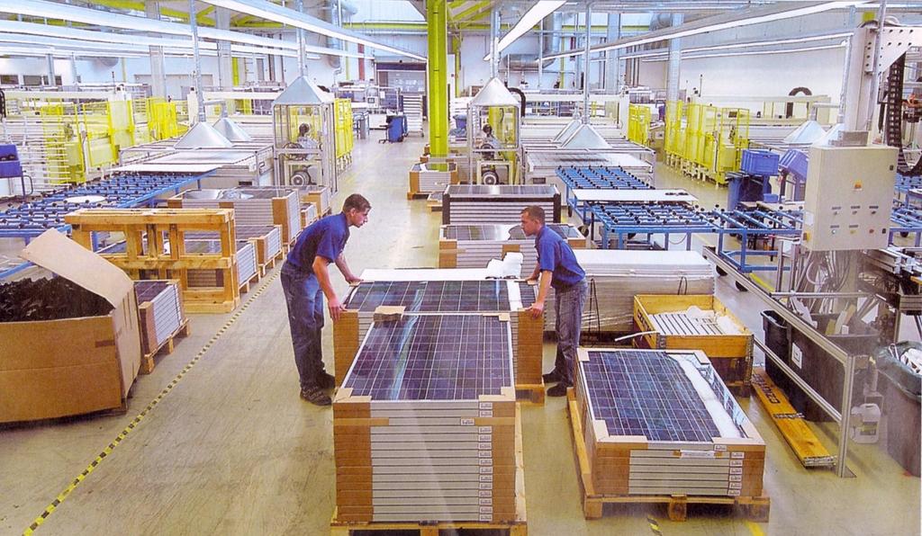 Produktion von Photovoltaikmodulen Produktion von