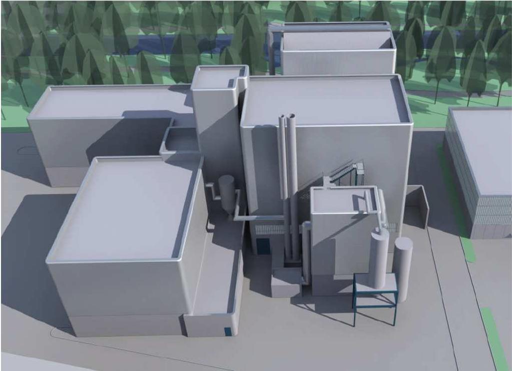 Kraftwerksanlagenbau Beispiel: Fernwärme Ulm GmbH, Biomasse Heizkraftwerk II Errichtung eines Biomasse BHKW. Thermische Leistung ca.