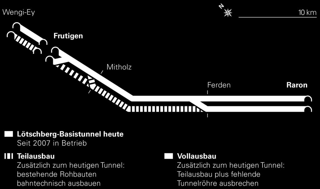 Als Gesamtplaner hat sie dazu aufgrund einer öffentlichen Ausschreibung die «Ingenieurgemeinschaft Vollendung Ausbau Lötschberg-Basistunnel», kurz IG VALBT, mandatiert, welche das Bauwerk dank ihrer
