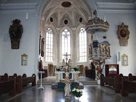 Donnerstag, 20. Juni 2019, 19.30 Uhr Oettingen, St. Jakob Geistliche Musik für soli, chor und orchester Der dreiseitig geschlossene Chor wurde 1326, das Langhaus 1430 vollendet.