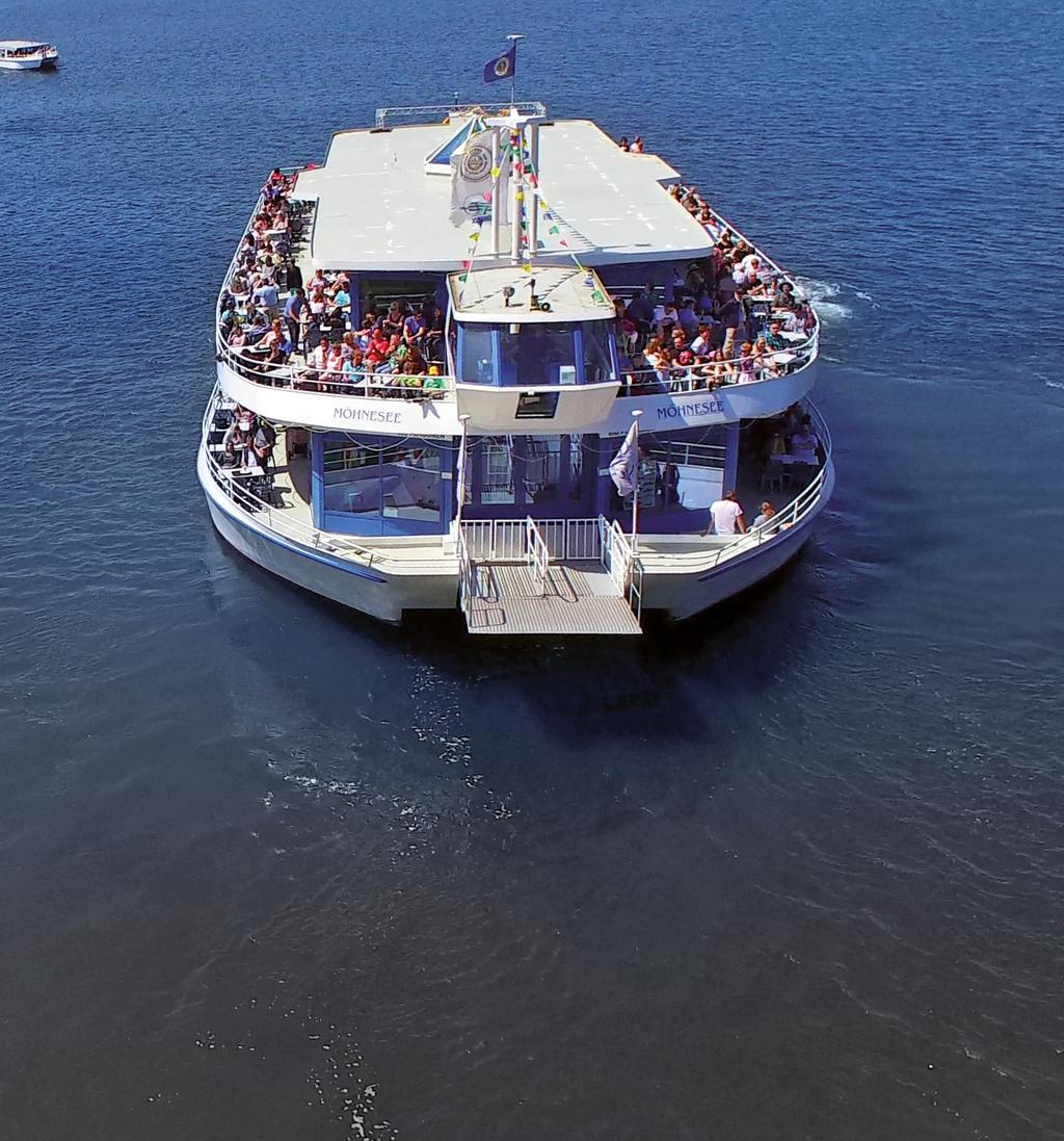 Der kleine Urlaub: Ihre Schifffahrt auf dem Möhnesee als Rundtour oder als Fährverbindung!