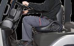 Die geräumige Fahrerkabine sorgt für eine stressfreie Umgebung, minimale Ermüdung und erlaubt es dem Fahrer, sich