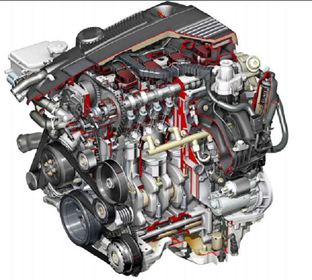 Abbildung 36: M271EVO (Mercedes-Benz, Wien 2009) Der Verbrauch liegt um bis zu 17% niedriger als der Vorgänger-Kompressormotor.