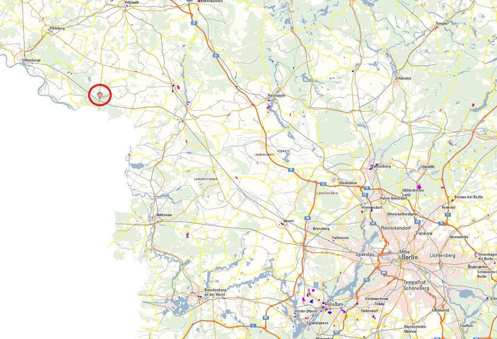 STANDORTBESCHREIBUNG Lage & Verkehrsanbindung Die Gemeinde Glöwen zählt ca. 1.200 Einwohner und liegt im südlichen Teil des Landkreises Prignitz an der Landesgrenze zu Sachsen-Anhalt.