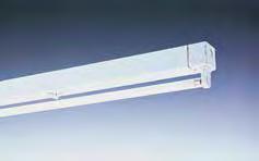 Vouten- & Lichtdeckenbeleuchtung SZ 110 N Lichtleisten für Lichtdecken, Lichtvouten und Displays 101 SZ 110 N - weiß lackierte Lichtleiste für 1 oder 2 T5-Leuchtstofflampen - Bauhöhe von 72 mm bei