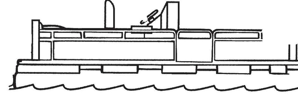 Kpitel 3 - Auf dem Wsser! VORSICHT Schwere oder tödliche Verletzungen durch einen Sturz über die Vorderseite eines Ponton- oder Deckbootes vermeiden.