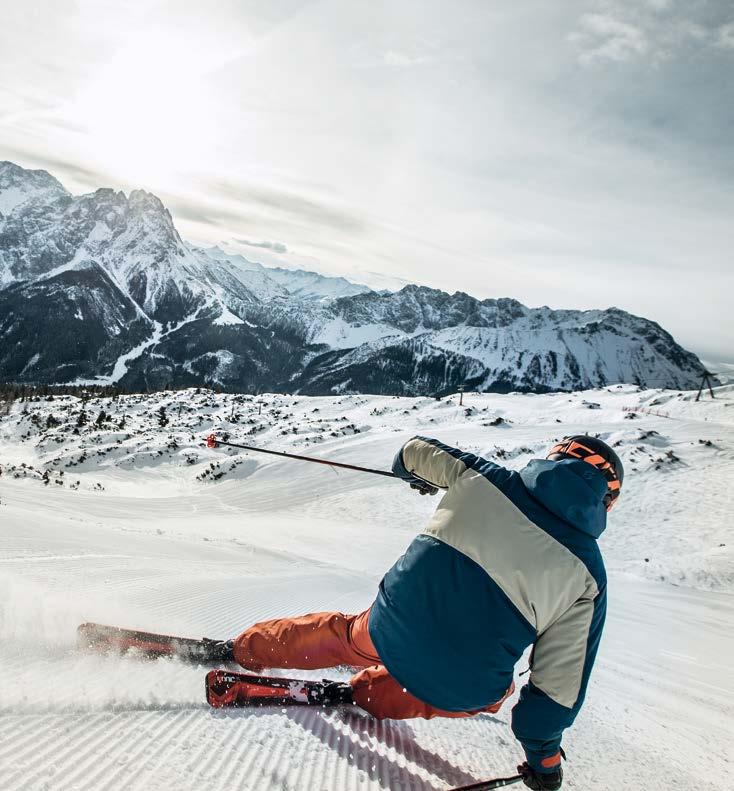 13 Bretter, die die Welt bedeuten: Skifahren in der Zugspitz Arena Für die einen ist es nur ein Sportutensil. Für die anderen Ausdruck von Freiheit, Lebenslust, Individualität und Freude.