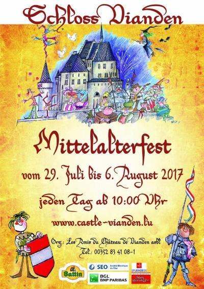 ) pourra être admiré avec un verre de crémant. www.aquatower-berdorf.lu Mittelalterfest / Fête Médiévale - Vianden Noch bis zum 6.