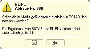 8 Allgemeine Funktionen 8.3 aterialexport nach RSTAB Werden in aske 1.