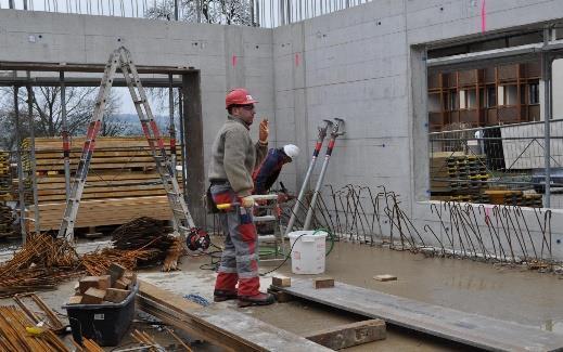 äusserst wichtig für die Arbeitssicherheit Gerüstarbeiten werden