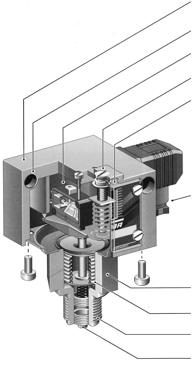 Mechanische Druckschalter Technische Merkmale/Vorteile Mechanische Druckschalter Technische Merkmale/Vorteile 15 Druckschalter Alu-Druckgussgehäuse IP 54 oder IP 65 auch in -Ausführung