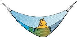 four-kilogram cat - the hammock would weigh 0.