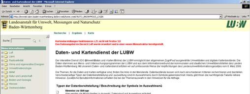 21 22 UIS-Berichtssystem - Webversion UDO Umwelt-Datenbanken