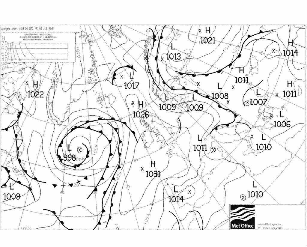 1. Juli 2011 Die Wetterlage publiziert auf den Topkarten der www.wetterzentrale.de Ein Hochdruckgebiet über den Britischen Inseln führt zu schönem Wetter.