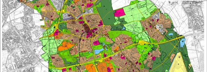 105 km² / 2 Zentren Siedlungs- und Verkehrsfläche: 73 %