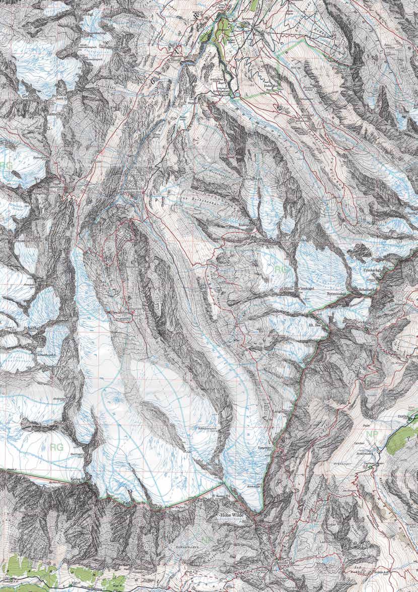 Hütten Alpenvereins Karte Auszug aus