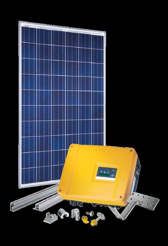 Vorgeplanter SolarWorld Bausatz SL Erhältlich mit Sunmodule Plus SW 250 poly Sunmodule Protect SW 250 poly Sunmodule Plus SW 250 mono black Tatsächliche Produktabbildung kann abweichen.