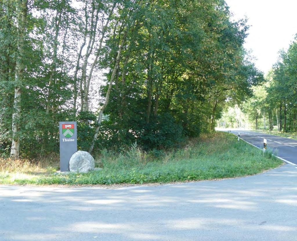2.1.3. Errichtung von Ortsbegrüßungsschildern (M20) Die Gemeinde Thuine beabsichtigte in Anlehnung an die Beschreibung zum Projekt M20 (S.