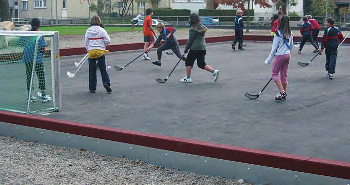 silisport-streethockey-umrandung Ausführung Niedrige Bande aus