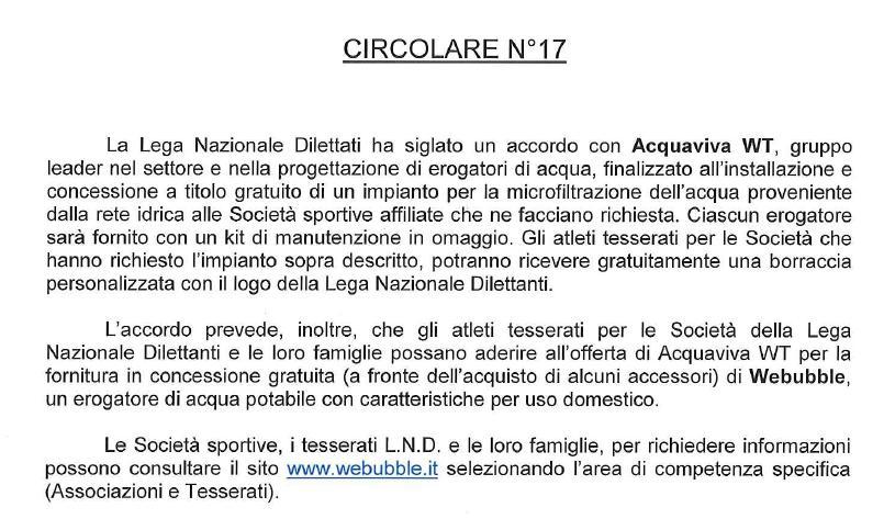 Il Vice Presidente Vicario della L.N.D., Comunicato Ufficiale n. 117 del 17/09/2015 Stagione Sportiva 2015/2016 - Visto l art.