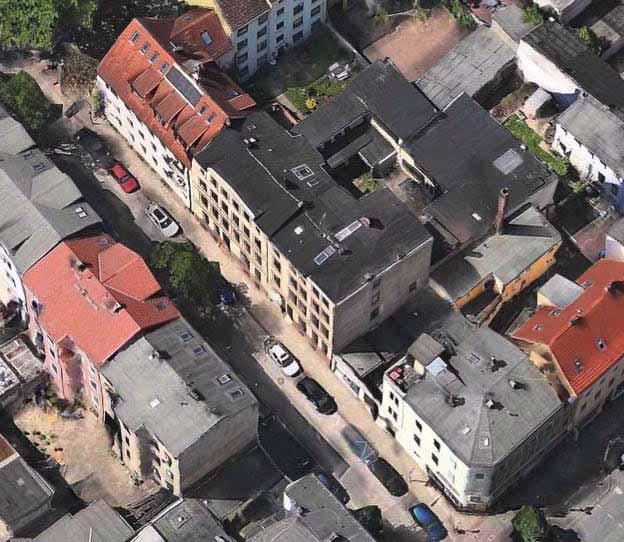 Studentisches Wohnen in Hamburg- Harburg in Holz- Modul- Bauweise Quelle : Apple Maps Urban
