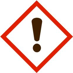 15. RECHTSVORSCHRIFTEN GHS-Kennzeichnung Gefahrenpiktogramme: Signalwort: ACHTUNG Gefahrenhinweise: H335 H315 H319 Sicherheitshinweise: P280 P302+P352 P305+P351+P338 Kann die Atemwege reizen.